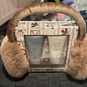 Hand Cream Duo with Brown Earmuffs